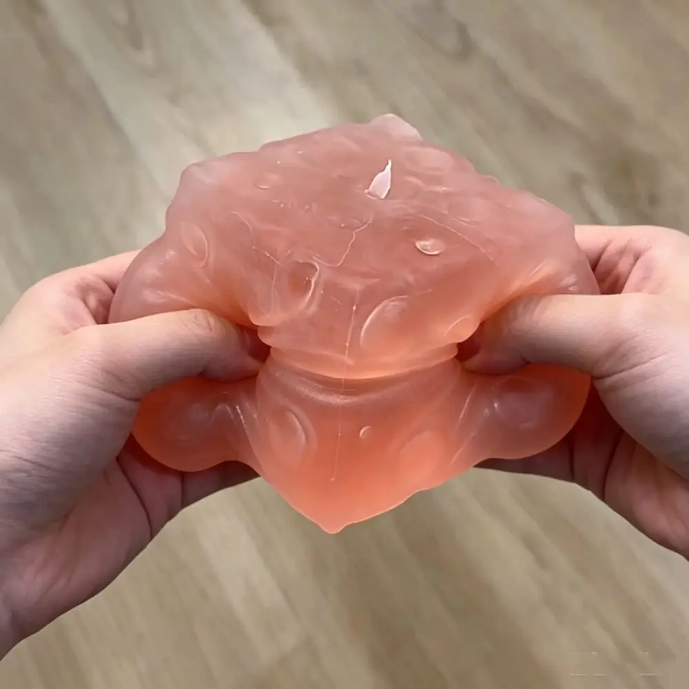Novelty Non-Bounce Cheese Squishy Frosted Matte Super Soft Cheese Cube Ball Pinch Square Sensory Fidget Ball Children Gifts