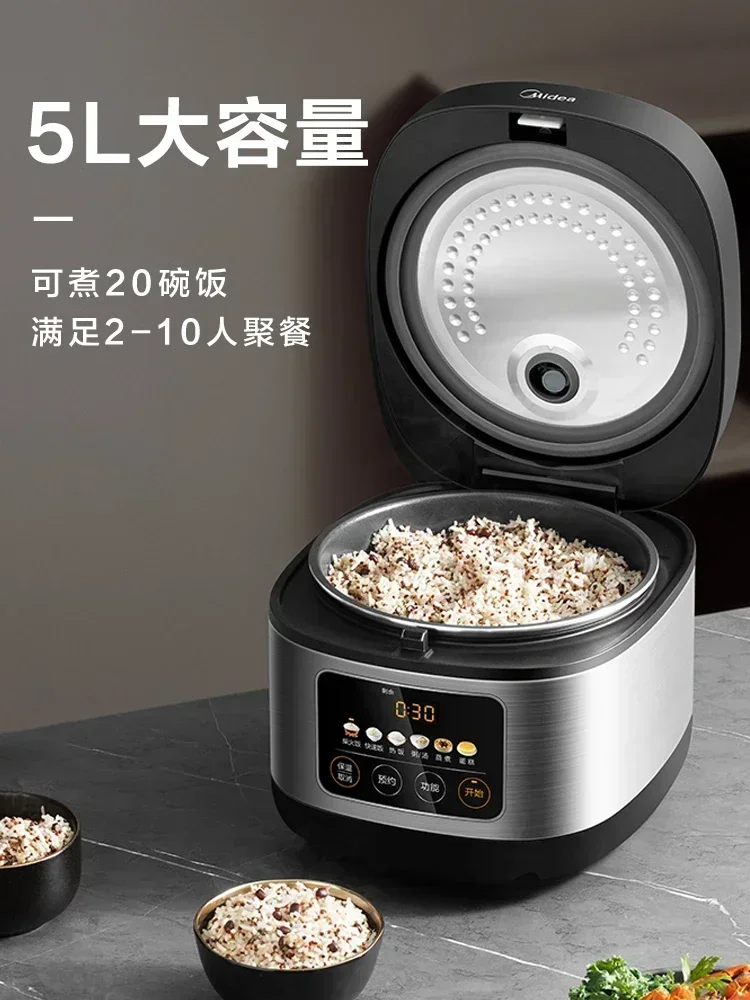 Midea Rice Cooker Household 3L 4L 5L Large-capacity Intelligent Multifunctional Rice Cooker for 4-6 People Rice Cooker 220V