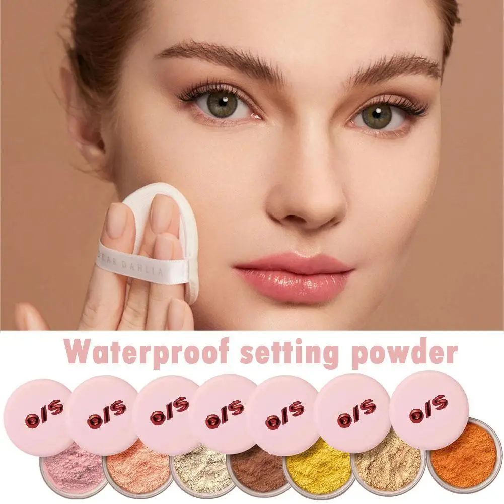 Pink Ultimate Fine Setting Powder Matte Brighten Long Lasting Setting Matte Finish Oil Control Face Loose Powder Makeup Fixer