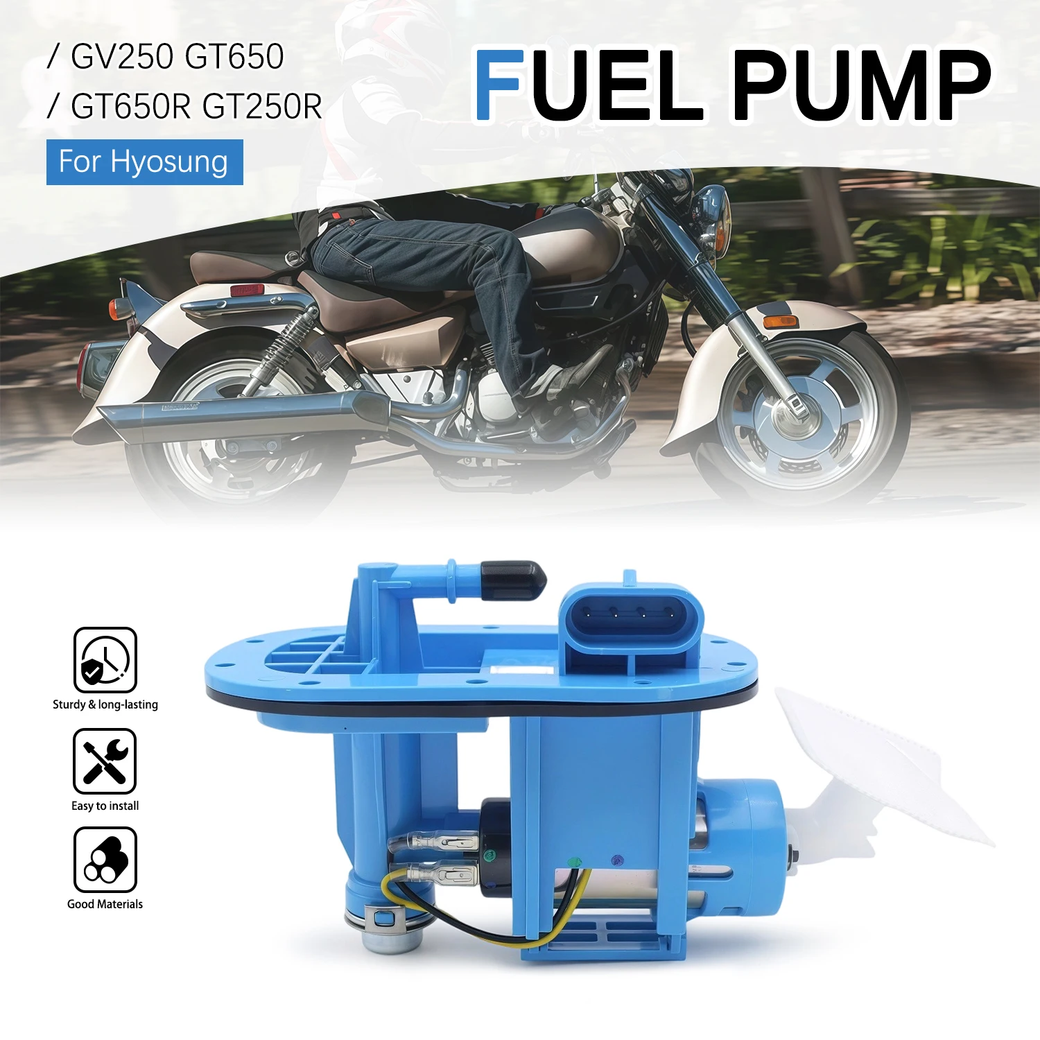 Bomba de Combustible para Hyosung GT250R GT650R EFI Comet GT250 ST7 ST700 GV250 DR 15100H99D00 15100HB9500, Pieza de Motocicleta