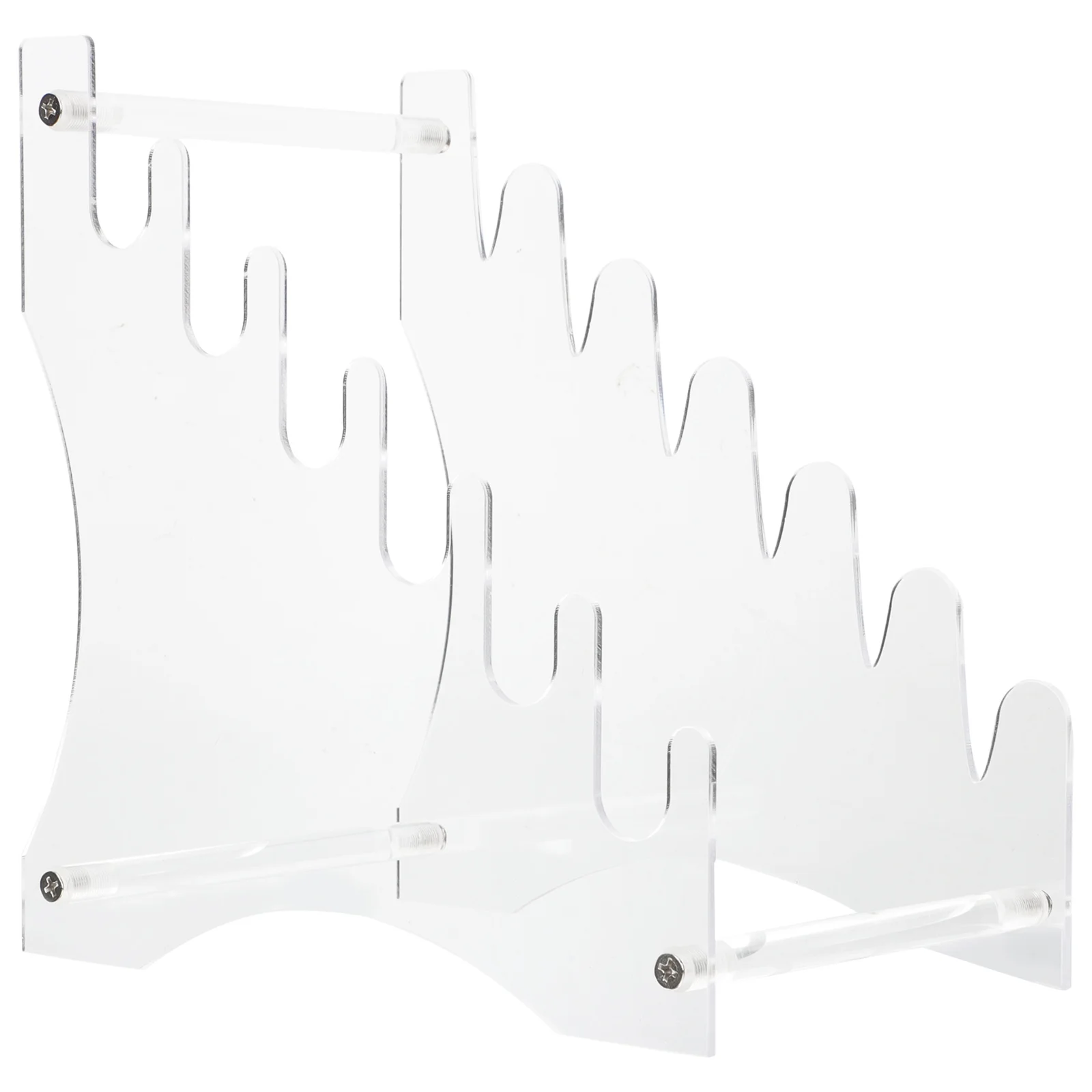 

Desktop St slot Holder Transparent Kitchen Metal Large Rack Tool Supplies Practical Storage Rack