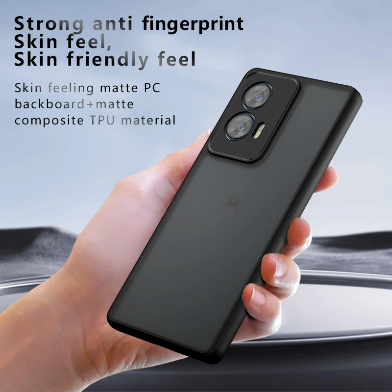 Skin Sensation Airbag Anti Drop Case Cover Motorola Edge 50 Fusion Mircropyle Case Cover Motorola Edge 50 Pro/Moto Edge 50 Ultra