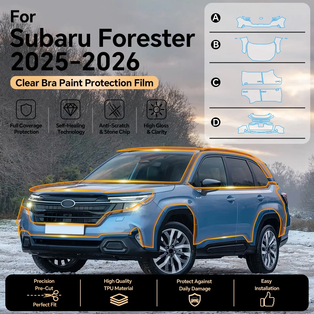 For Subaru Forester 2025-UP TPU Anti-scratch Paint Protection Film Car Body Pre-cut PPF Clear Bra Resistant Invisible Repairable