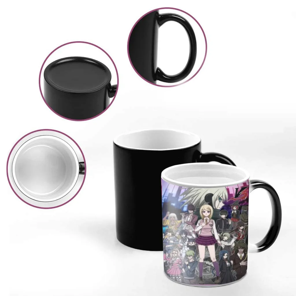 Super Danganronpa V3 Anime One Piece Coffee Mugs And Mug Creative Color Change Tea Cup Ceramic Milk Cups Novelty Gifts