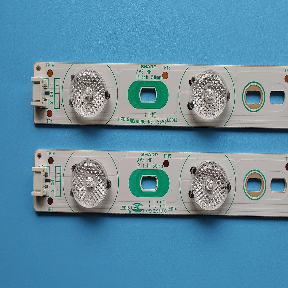 Nova barra de retroiluminação LED de 15 lâmpadas 6V 28 chips PN-L702B para LCDs de 70 polegadas