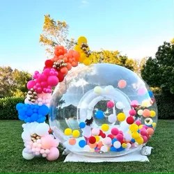 TPU Inflatable Bubble House 10ft Commercial Balloon Bounce House Toddlers Bubble Tent Dome for Backyard Birthday Wedding Party