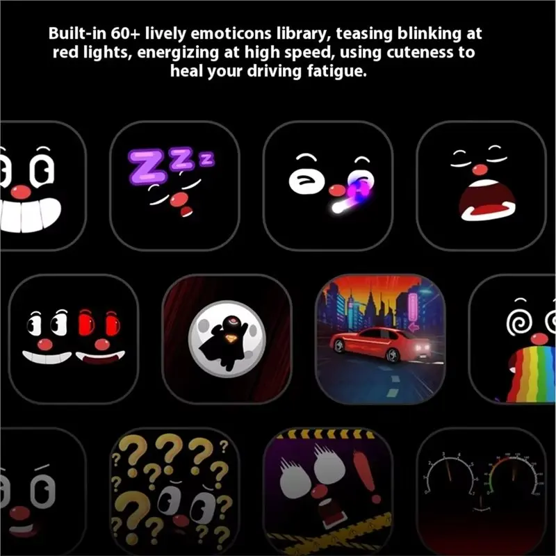 Animal de compagnie électronique monté sur compagnon de véhicule écologique et tendance avec expressions intelligentes de la facia pour la compagnon de voiture d'enfants