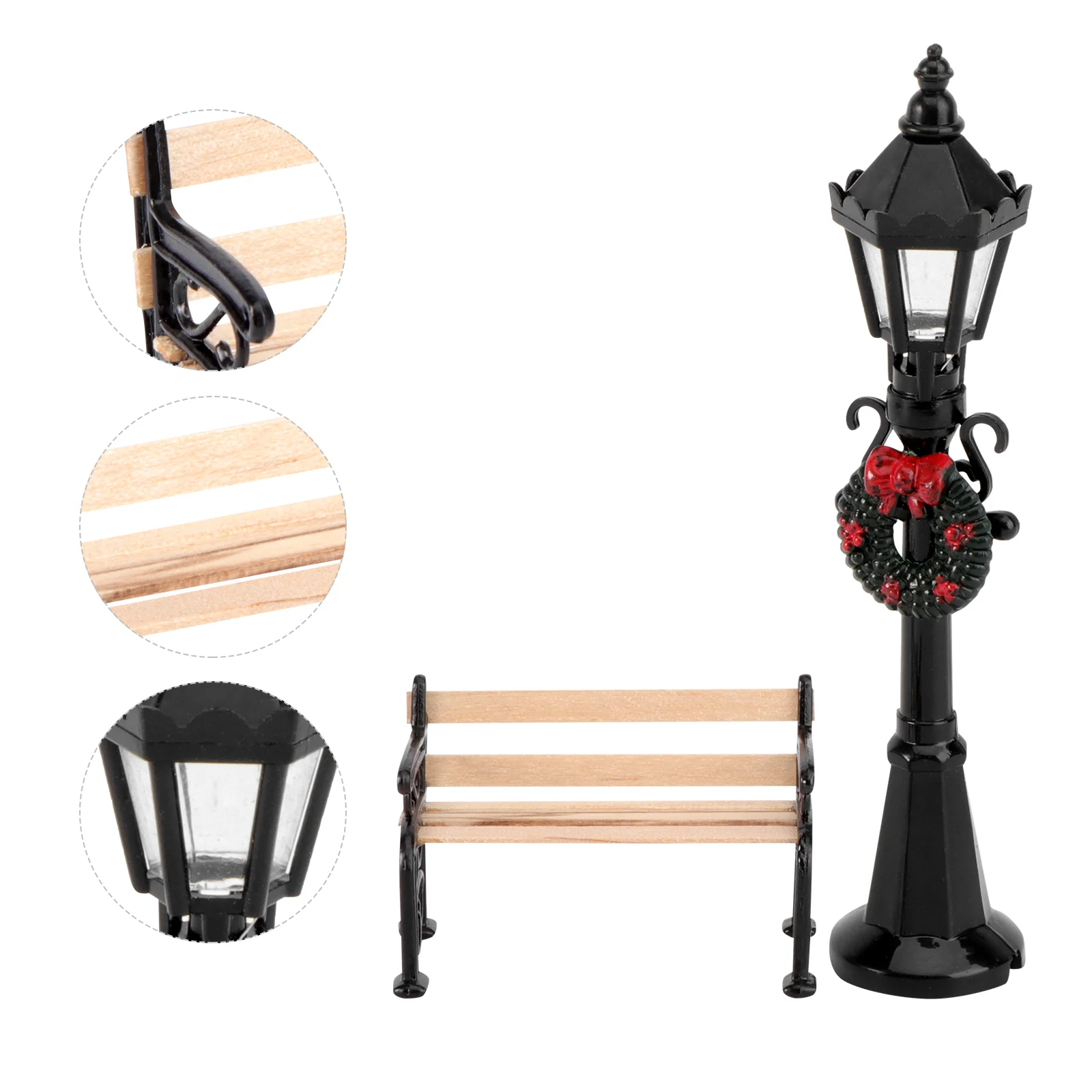 2 pezzi di giocattoli per case delle bambole miniature accessori puntelli luminosi Ob11 lampada da notte decorazione accessorio statua