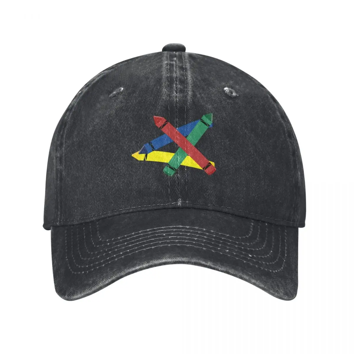 Crayons Red Blue Green and Yellow 2 Baseball Cap custom Hat fashionable Women's Hats 2024 Men's