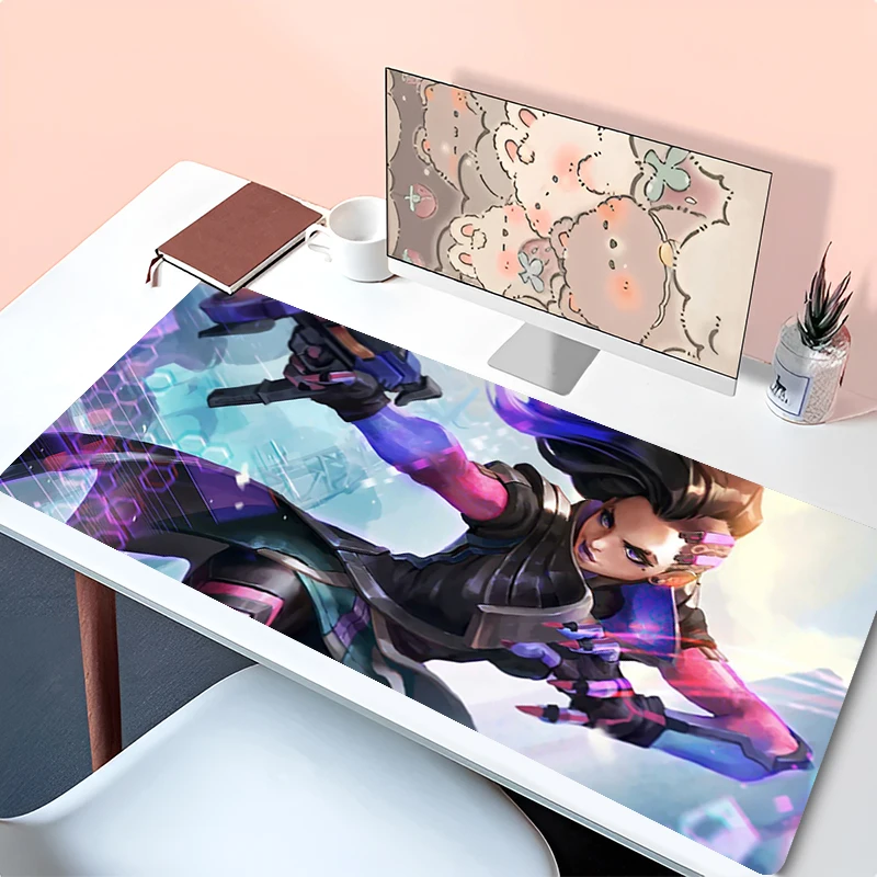 

Mousepad Laptop Anime Mouse Pad Office Accessories PC Keyboard Pad Rubber Cup Mat Soft Mouse Mat Large Overwatch Sombra Desk Mat