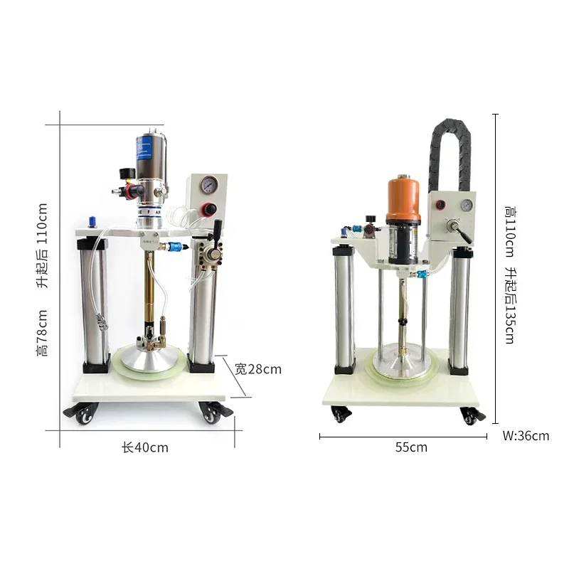 Pneumatic quantitative butter machine Double column filling machine Oil injector Lubrication equipment Bearing gear Grease gun