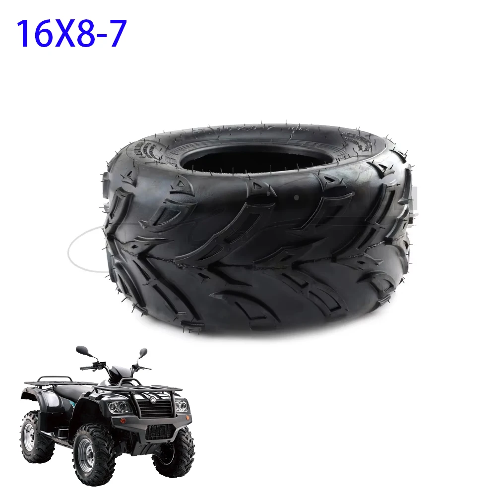 

7 Inch Tubeless Tires 16X8-7 Vacuum for ATV Go Kart Lawn Mower Agricultural Vehicle Wear-resistant Wheel Tire ATV Accessories