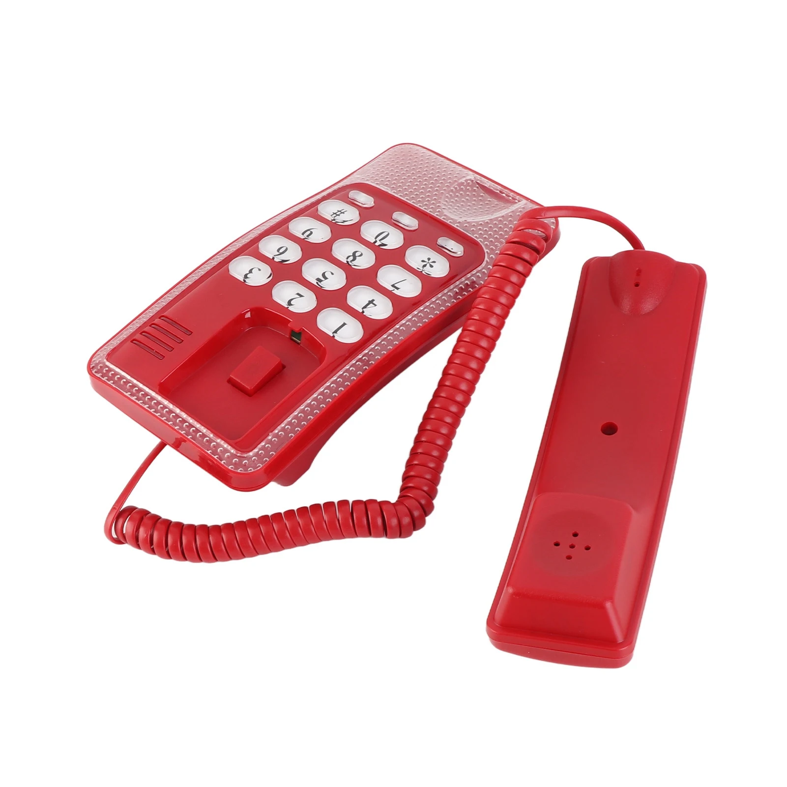 هاتف سطح المكتب الأرضي المنزلي مثبت على الحائط ، تمديد الهاتف ، بدون هوية المتصل ، مناسب للفندق ، العائلة ، المكتب