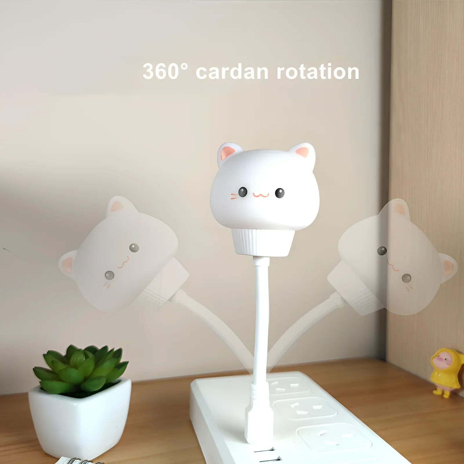 GGbingo USB/ Remote Control Night Light LED Cute Cartoon Bear Chick Kitten Night Light for Baby Kid Bedroom Decor Bedside Light