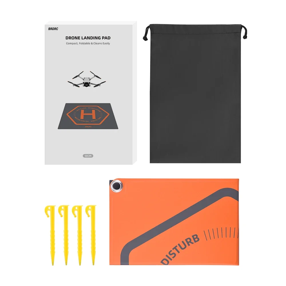 BRDRC Foldable Landing Pad for DJI AVATA 2/Mini 3 Pro/Mini 2/Mini SE/Mini/Holy Stone Portable Parking Apron Pad Drone Accessory