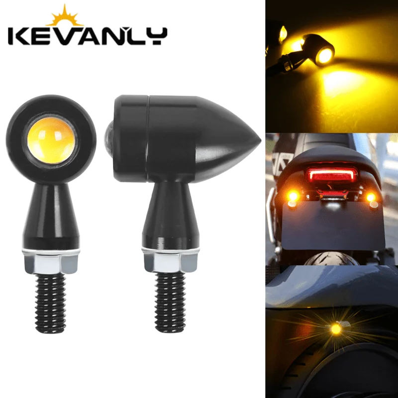 2pcs Motorcycle License Plate Light Angel Eye LED Taillight Yellow Light for Motorcycle Electric Vehicle Brake Lamp Accessories
