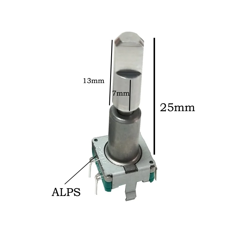 1PCS ALPS 360 Degree Rotating Smooth Encoder EC11 Car Navigation Digital volume potentiometer with switch 25MM half shaft