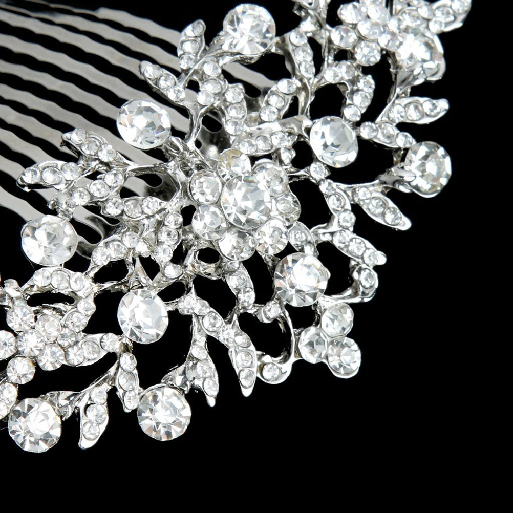

Rhinestone Hair Comb Crystal Pearl Bridal Women Accessories Vintage Elegant Wedding Party Prom Hairpins Hairstyling