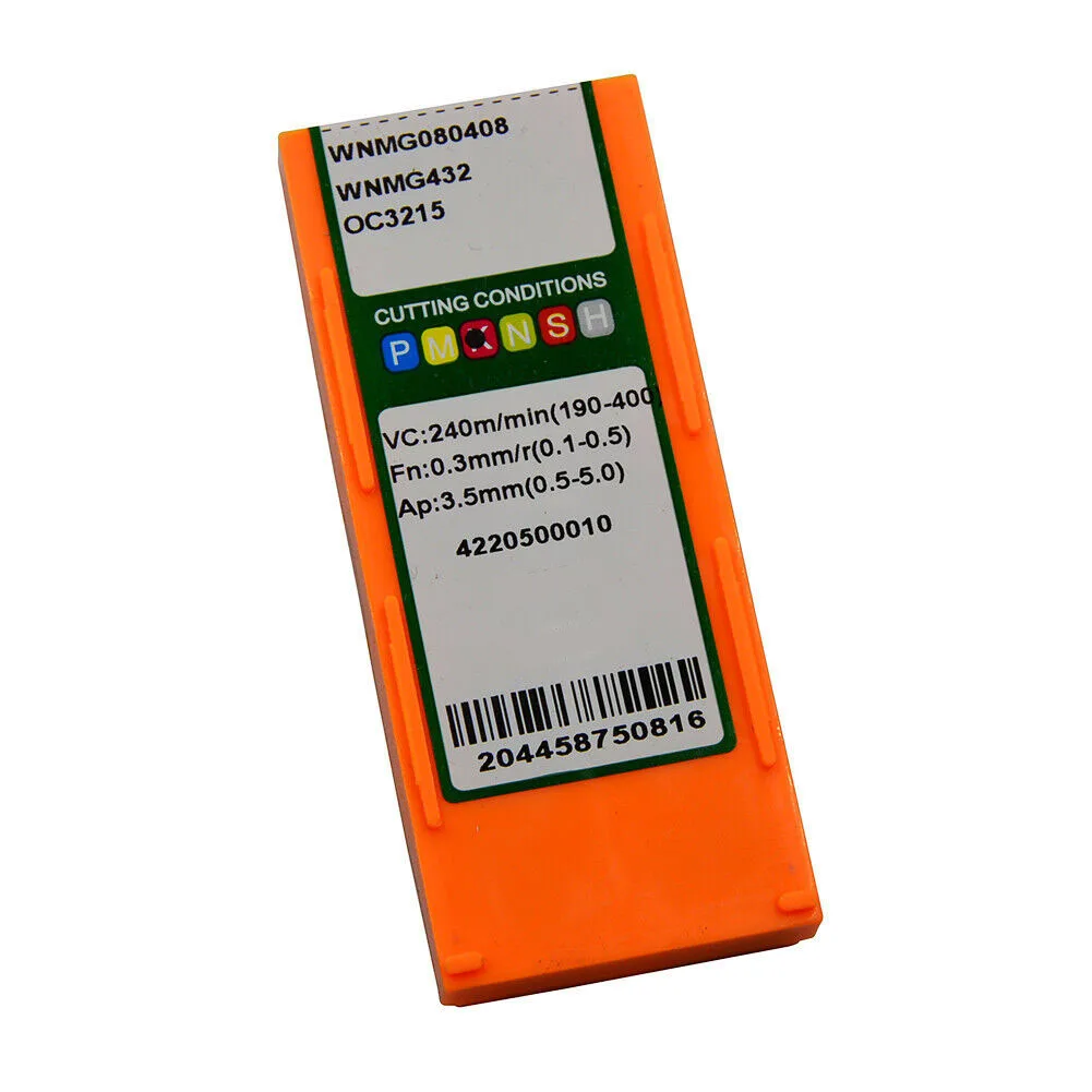 10pcs CNC Carbide Inserts WNMG080408 WNMG432 OC3215 For Steel processing