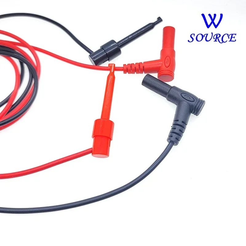 Banana Plug To Test Hook Clip Probe Cable for Multimeter Test Equipment 4MM Line Detection Hook Length Adapter Test Trench Probe