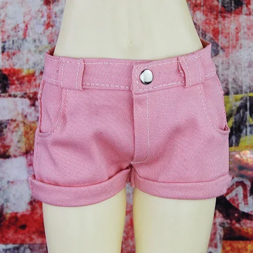 D04-B357 Children handmade toy BJD/SD doll clothes 1/6 1/4 1/3 uncle Candy colored shorts with cuffs 1pcs