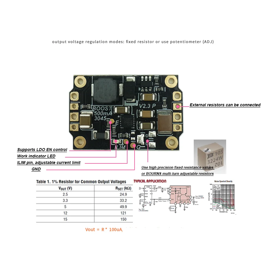 ﻿LT3045 DC-DC Boost Power Supply Low Noise RF Linear Voltage Regulator Lithium Battery 3V 5V 9V 12V 15V Converter Booster