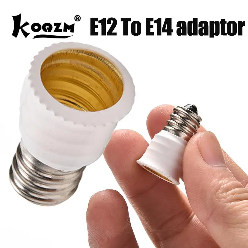 1PC Converter Holder For LED Light E12 To E14 Base Socket Adapter Bulb Converter Lamp Holder Converter