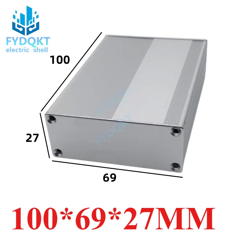 Aluminum Alloy Shell Battery Box, Circuit Board Profile Split Boxes, 100x69x27mm for Electronics