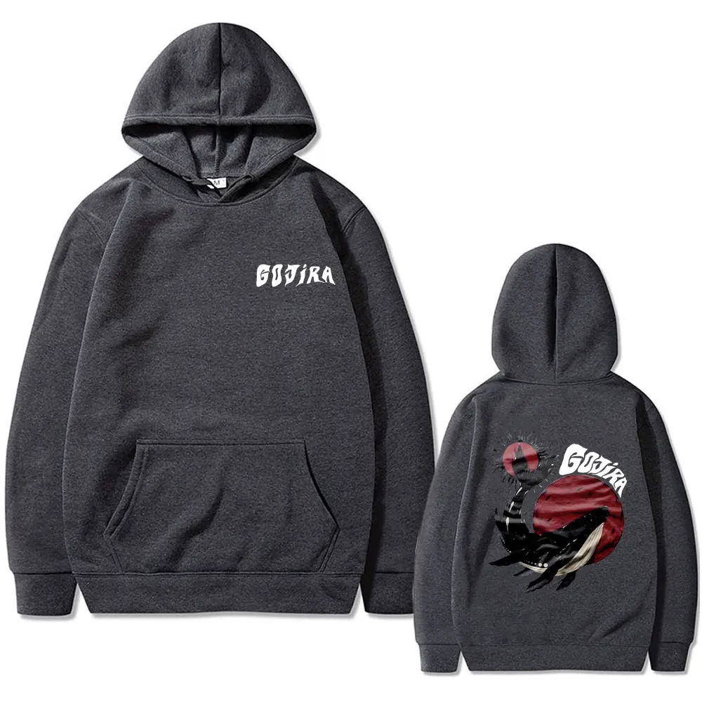 Rock Metal Band Gojira Hoodie From Mars To Sirius Flying Whales Aesthetic Graphic Sweatshirt Men Women Casual Oversized Hoodies