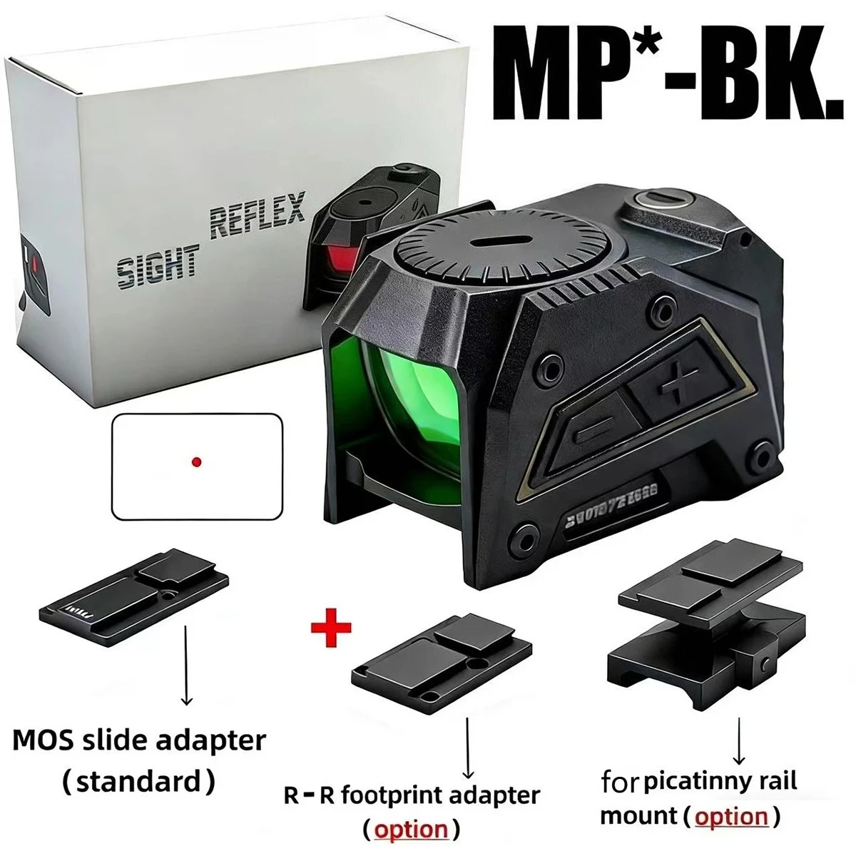 Tactical MP* Red Dot Sight 1X16 Compact Optic Reflex Hunting Rifle Scope W/Motion Awake Professional for Shooting Sight view 3