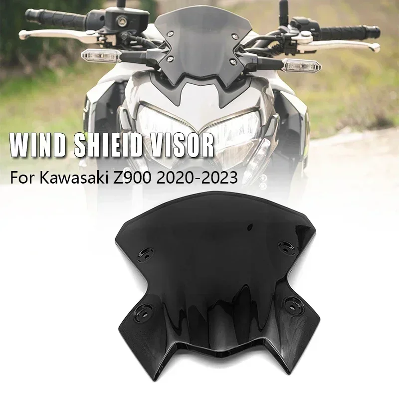 New Z 900 2023 Motorcycle Accessories Sports WindScreen Windshield Visor Deflector Fit for KAWASAKI Z900 2020 2021 2022 2023