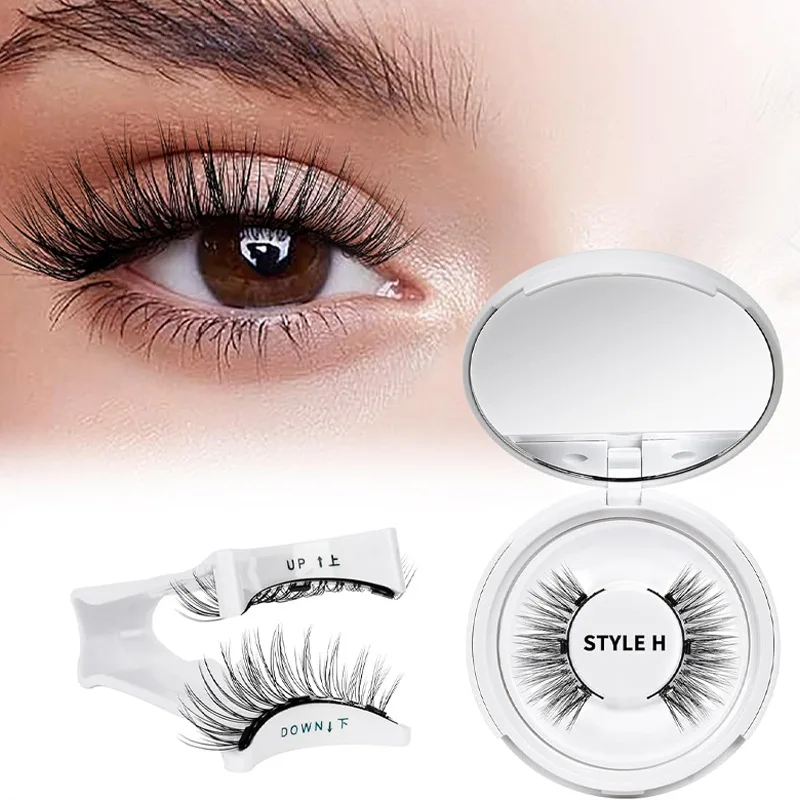 Reusable Magnetic False Eyelash Set - Natural 3D Mink Lashes Easy To Apply & Wear Thick and Slender False Eyelashes