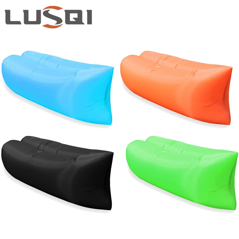 LUSQI Ultralight Travel Kit Camping Bed Inflatable Sofa Portable Folding Sleeping Air Mattress Outdoor Beach Camping Equipment
