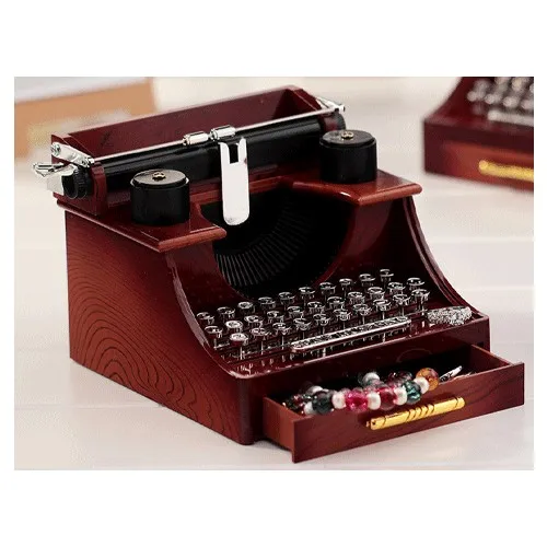 Wholesaler Your Typewriter Shape Jewelry Drawer Music Box