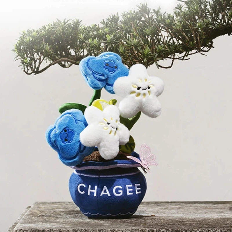 CHAGEE Creative Cute Plush Potted Bonsai Fortune Tree Fun Ornament For Home Office Travel Decoration Stress Relief