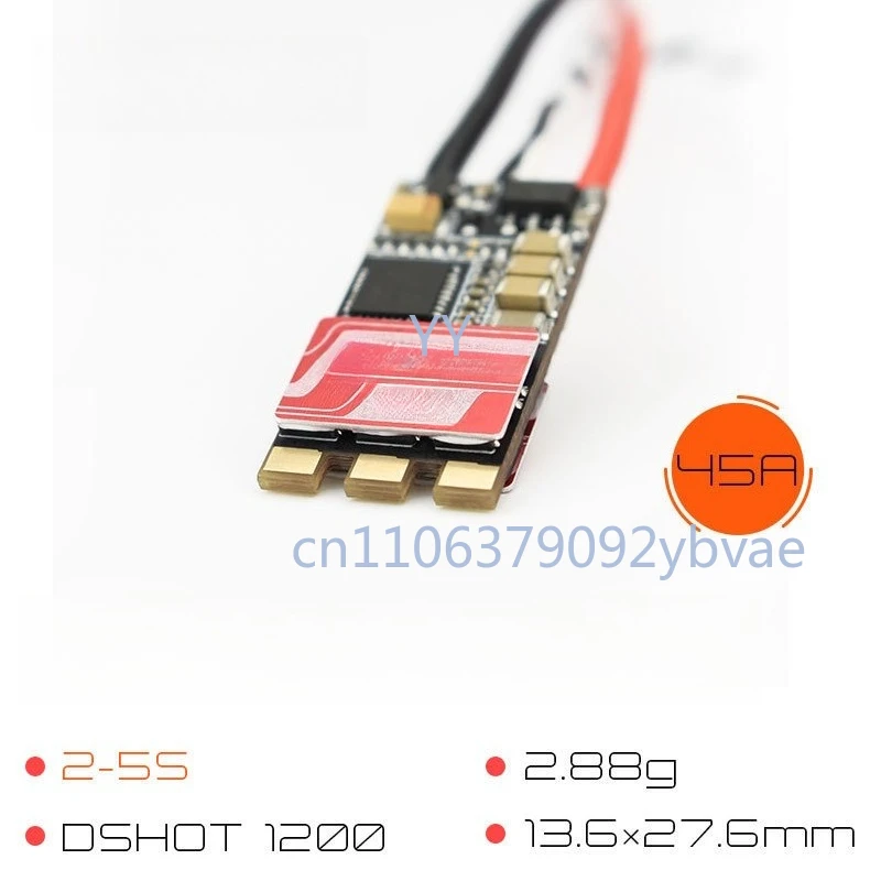 

45A BLHeli_32 Brushless ESC For FPV Racing Drone 2-5S High Speed Quadcopter Parts