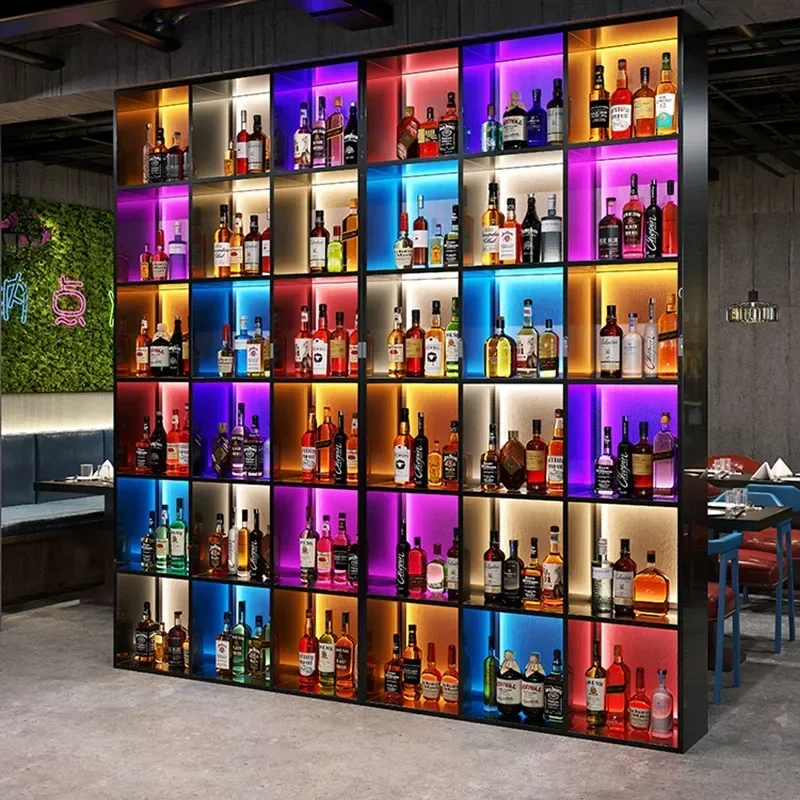 Kitchen Cabinet Wall Wines And Liquor Bar Furniture Accessories Home Bars Counter Table Night Club Coffe Organizer Display Full