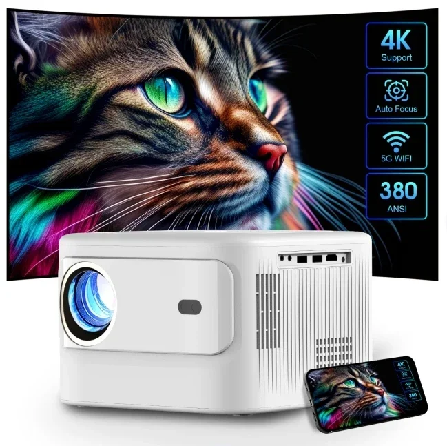 

YYHC-Hot selling new 1080p full HD 4k Portable smart home theater portable projector