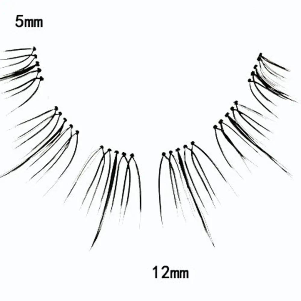 재사용 가능한 위스피 풀 스트립 속눈썹, DIY 5-12mm 만화 스타일 접목 속눈썹 연장, 매일 익스텐션 한국 속눈썹