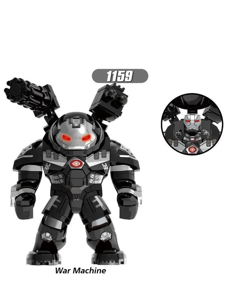 Superhelden Mini-Baustein-Spielzeug Figuren Hulk Iron Man Mecha Zusammengebaute Baustein-Figuren Spielzeug Kindergeburtstags-Geschenk