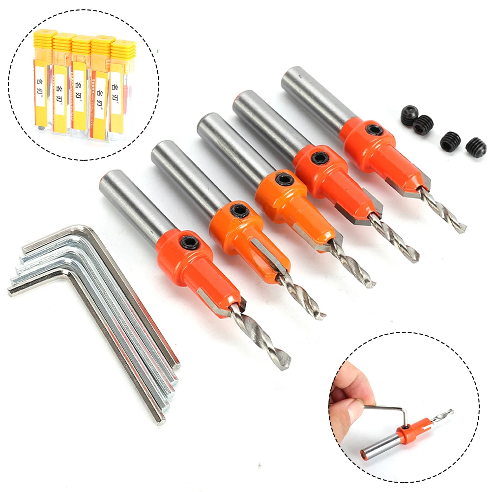 Countersink Countersink Drill Drill Aluminum Alloy Aluminum alloy screws Bit Carbon Steel Drill Bit High Quality