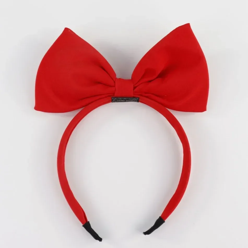 Cute Girls Red Big Bow Headband Snow White Cosplay Props Headwear for Kids Head Hoop Pirncess Headband Hair Aceessories