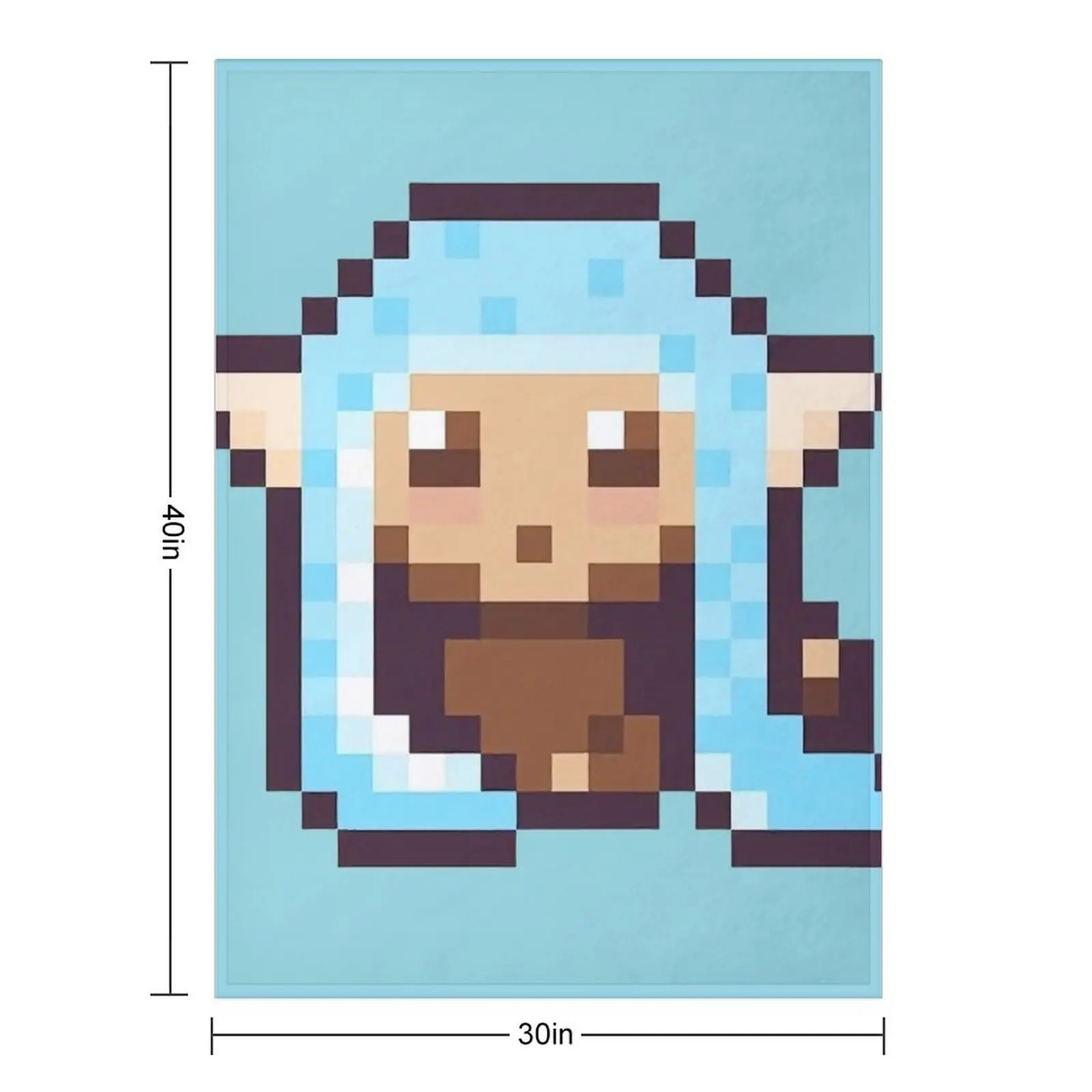 Woomy Monkey Throw Blanket Hairy Hair Large For Baby Blankets