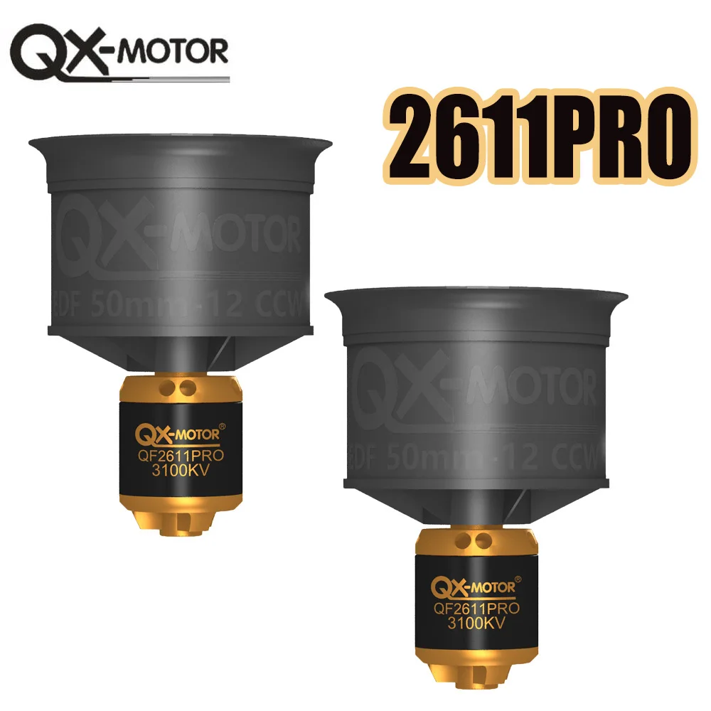 

QX-Motor QF2611PRO 50 мм EDF CW CCW Канальный вентилятор с 12 лопастями для деталей игрушек с дистанционным управлением