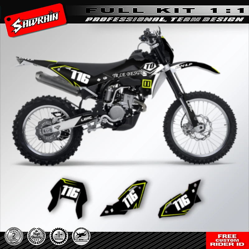 

Sawrain Motorcycle Graphics MX Sticker for HUSABERG TE250 2008 2009- 2013 002