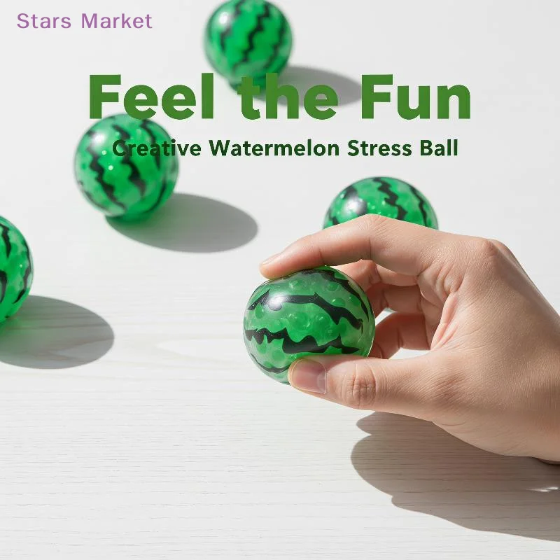 Soft Fruit-Like Watermelon Bead ; Inventive Squeeze Toy For Decompression; Unique Gift Offering.