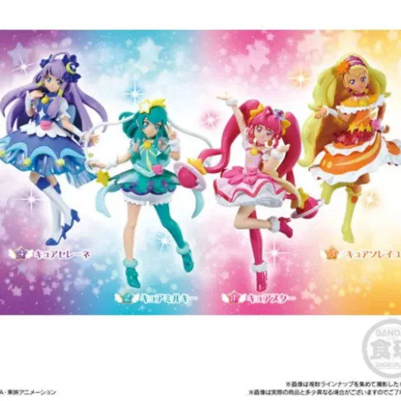 Bandai Genuine Star Twenkle Pretty Cure Star Twinkle Cure Selene 4 Kinds Limited Action Figure Model Ornaments Toys