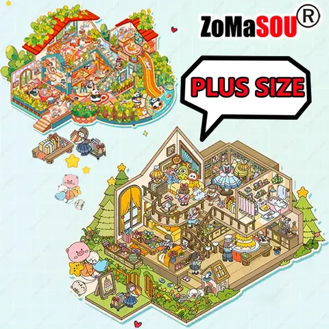 Fantastiskt! Plusstorlek Panda Villa 3D Landskap DIY Klistermärken Stuga Scen Klistermärke Stapling Klistra Barn Barn Jul Festival Gåva 10 best sales Arctic Monkeys-klistermärken - №4