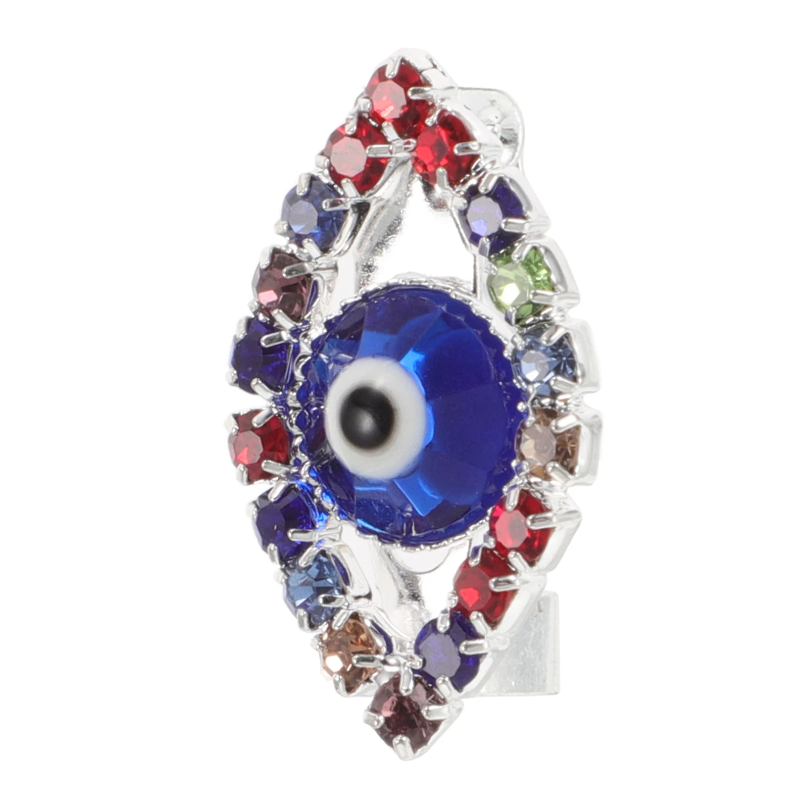 

Brooch Crystal Vintage Lapel Pin Cardigan Collar Clip Evil Eye Brooches Rhinestones