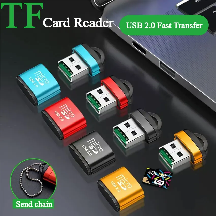 

USB Micro SD/TF Card Reader USB 2.0 Mini Mobile Phone Memory Card Reader High Speed USB Adapter For Laptop Accessories